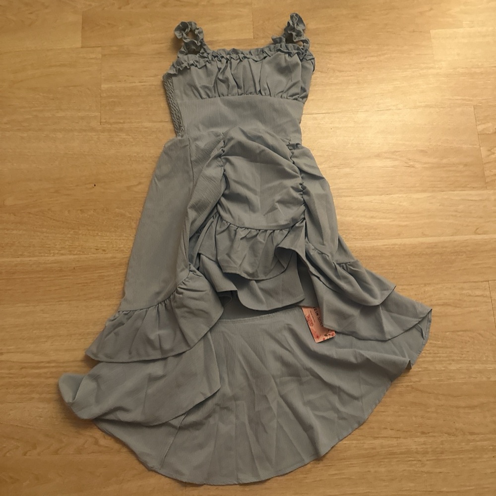 & Other Stories Blue Midi Dress